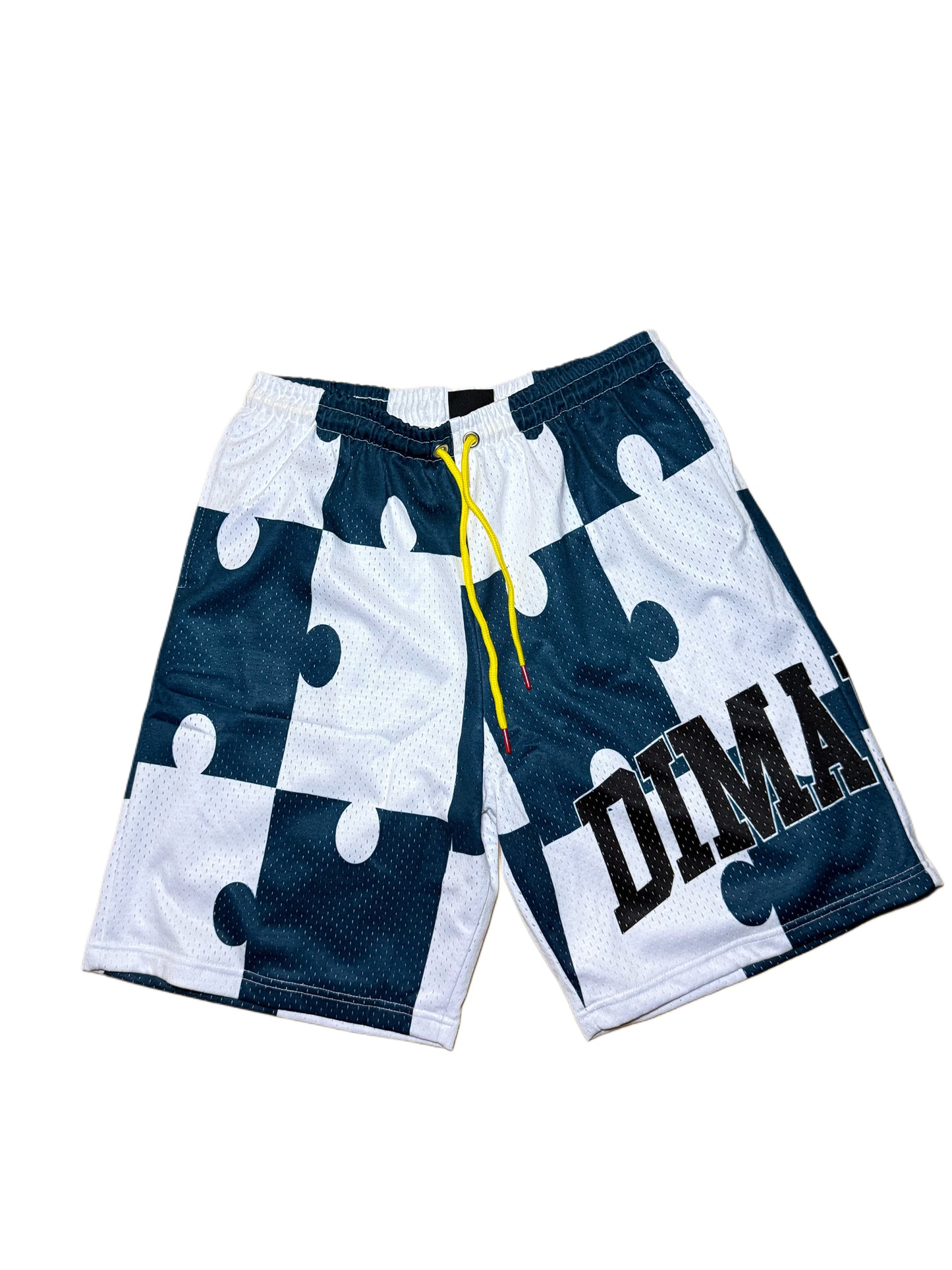 Blue Puzzle Shorts