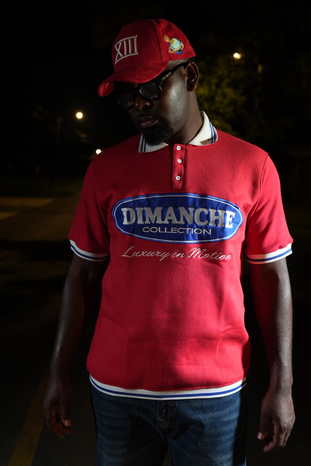 Luxury in Motion Polo (Red/Blue)