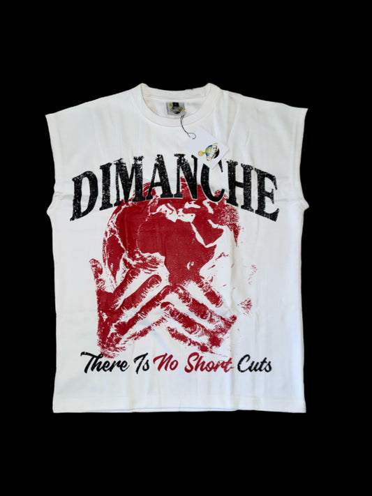White Sleeveless Tee