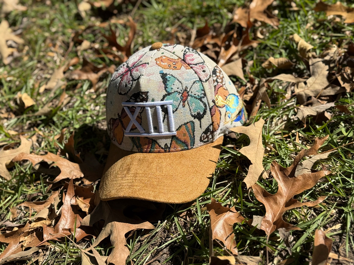 Butterfly corduroy hat