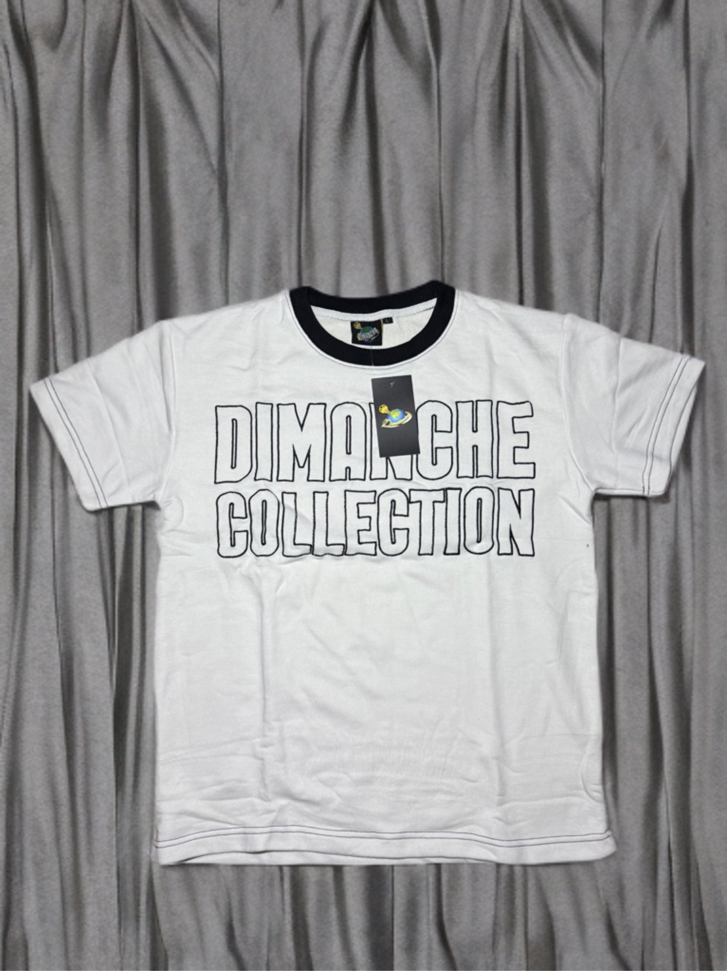 Black Collar French Terry T-shirt