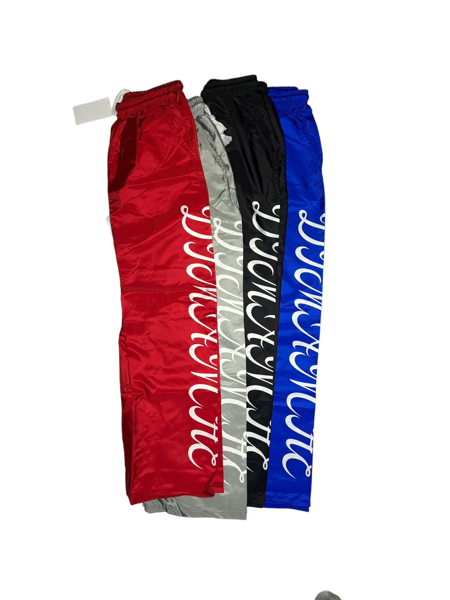 Black Nylon Oversized Pants