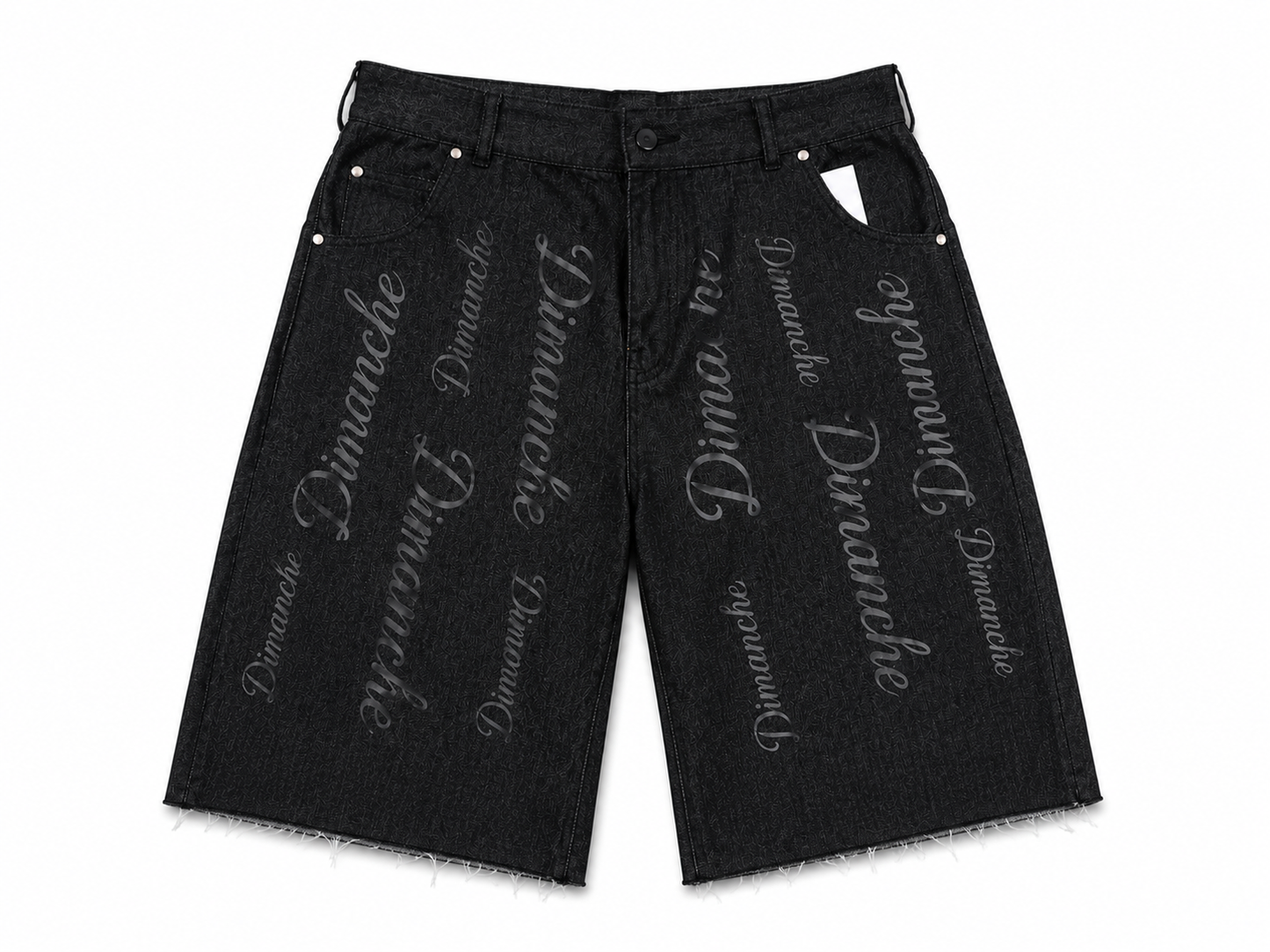 Dimanche Collection Monogram Denim Shorts