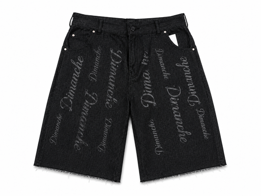 Dimanche Collection Monogram Denim Shorts