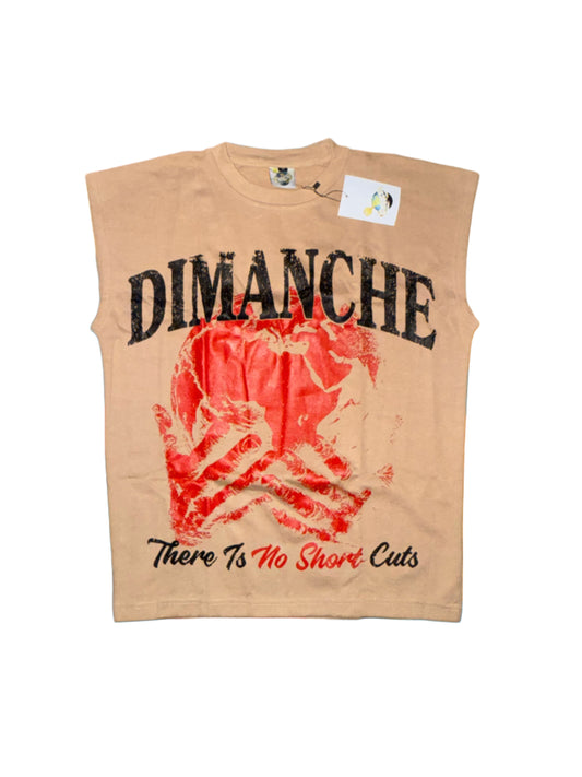 Tan Sleeveless Tee