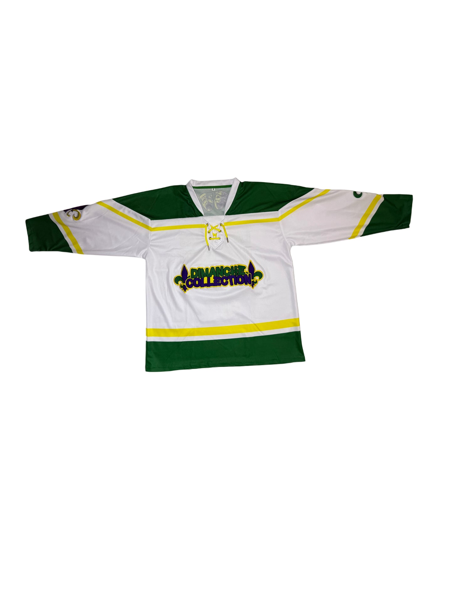 Green Mardi Gras Hockey Jersey