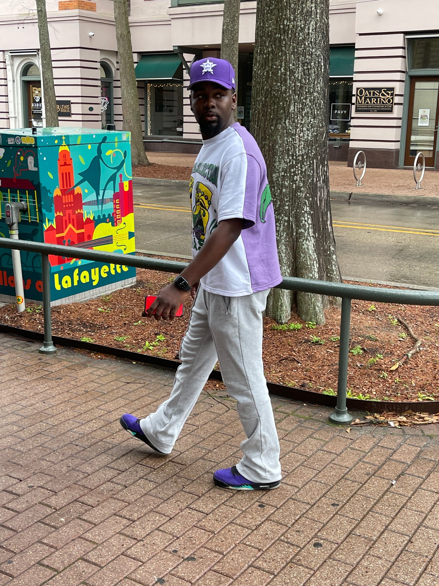 Mardi Gras 2tone Purple